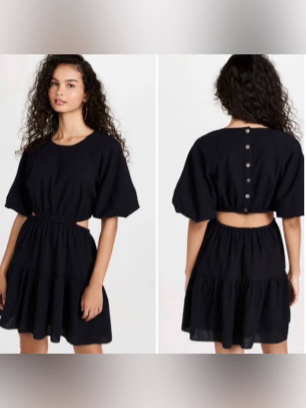 Madewell Cutout Elegant Black Women's Dress